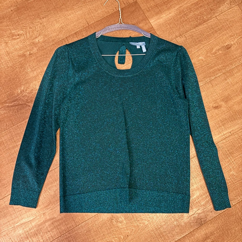 Teal sparkly sweater